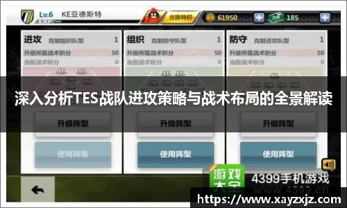 深入分析TES战队进攻策略与战术布局的全景解读